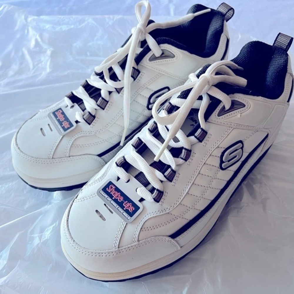 Skechers Shape Ups Shoes White Toning Conditioning Mens, Size 10-see callouts